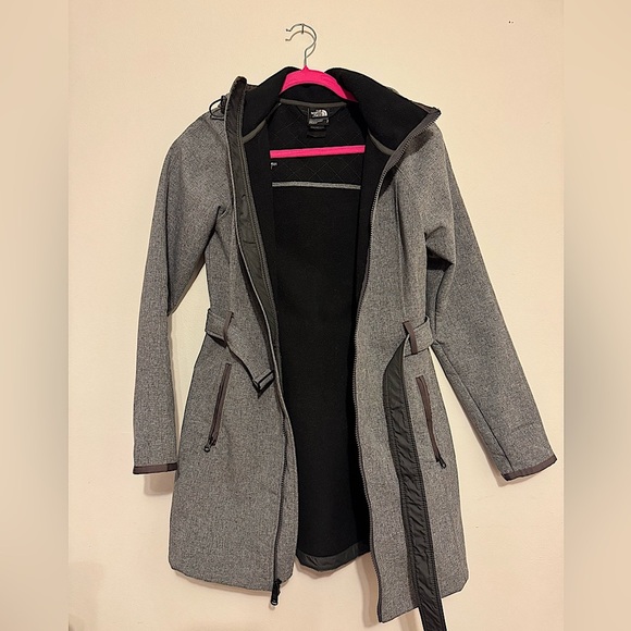 The North Face Apex Bionic Trench in Heather Charcoal Gray Size Small - Picture 6 of 9